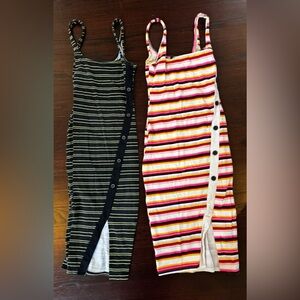 Lot Of 2 Express Striped Dresses Bundle XXS